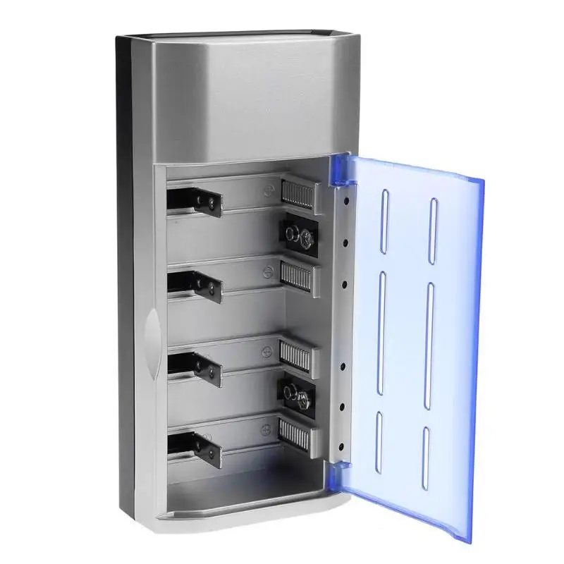 

LED Universal Charger Smart Multi Slot Fast Charging D/C/AA/AAA 9V(UK Plug)