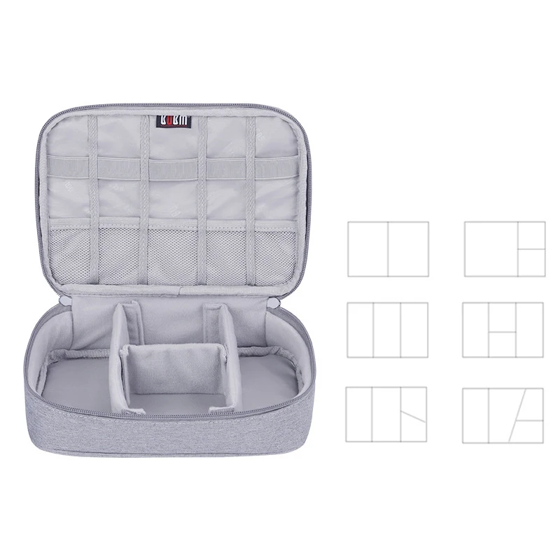 

1pc Storage Bag Case For iPad Power Bank Earphone Charger Cable Hard Disk multi-function