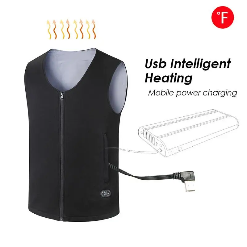 Controllable USB Charging Intelligent Heating Jacket Warm Body Heat