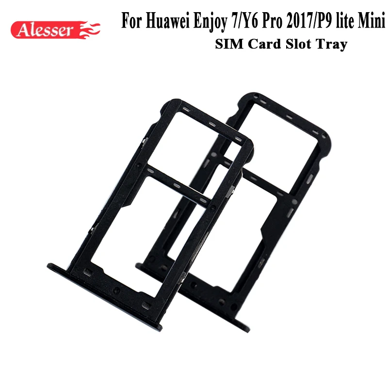 

Alesser For Huawei Enjoy 7 SIM Card Holder Tray Slot Assembly For Huawei Y6 Pro 2017 P9 lite Mini SIM Card Holder Adapter Socket