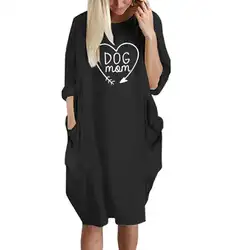 2019 модная футболка с надписью «DOG MOM» для женщин, футболка с карманом, Женские топы с открытыми плечами, Femme, летняя хлопковая Футболка Kyliejenner