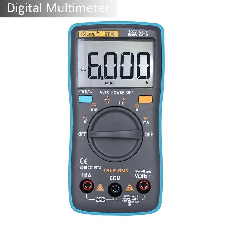 

ZT101 Digital Multimeter Analog Professional Capacimeter Meter Digital Multimeter True Rms Car Transistor Tester Probe