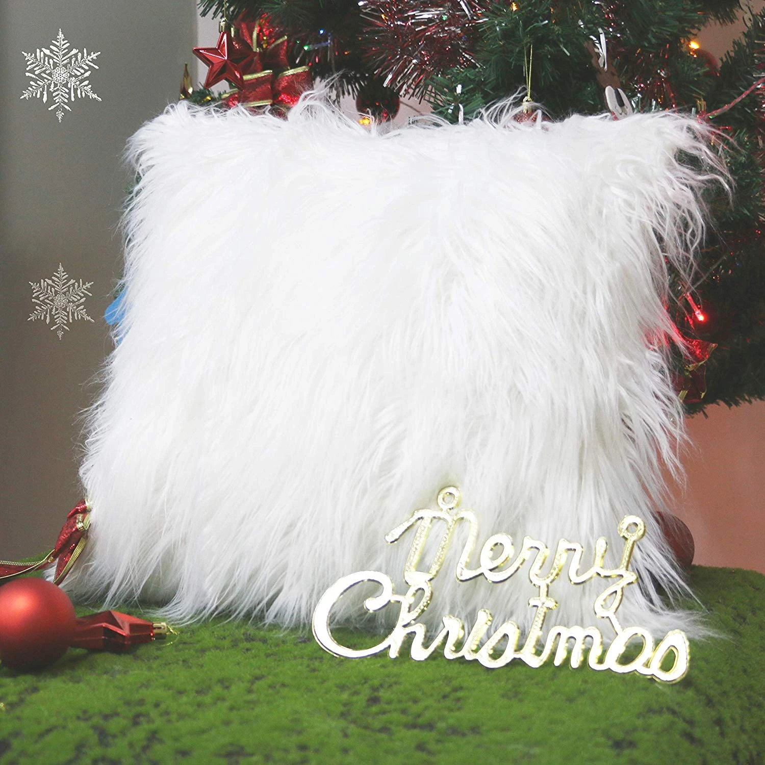 Throw PILLOW COVER Christmas Decorative Xmas Double-Sided Cushion Case 18x18/" US