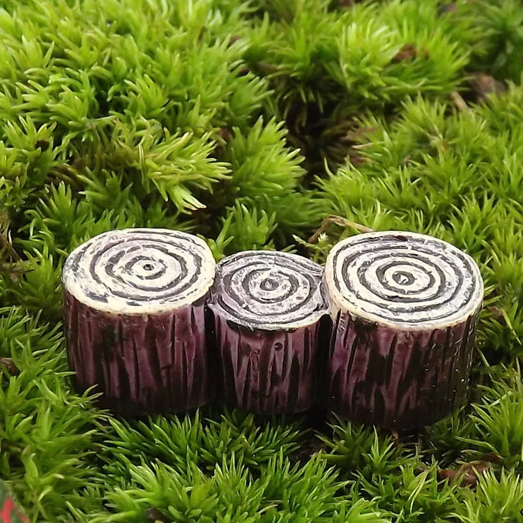 

Sale new tree root stump fairy garden miniatures mini gnomes moss terrariums resin crafts figurines for garden decoration