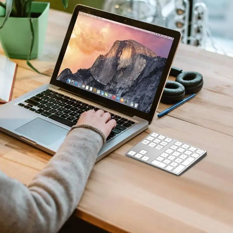 VKTECH сплав 34 клавиши Bluetooth беспроводная цифровая клавиатура для Windows IOS Mac OS Android