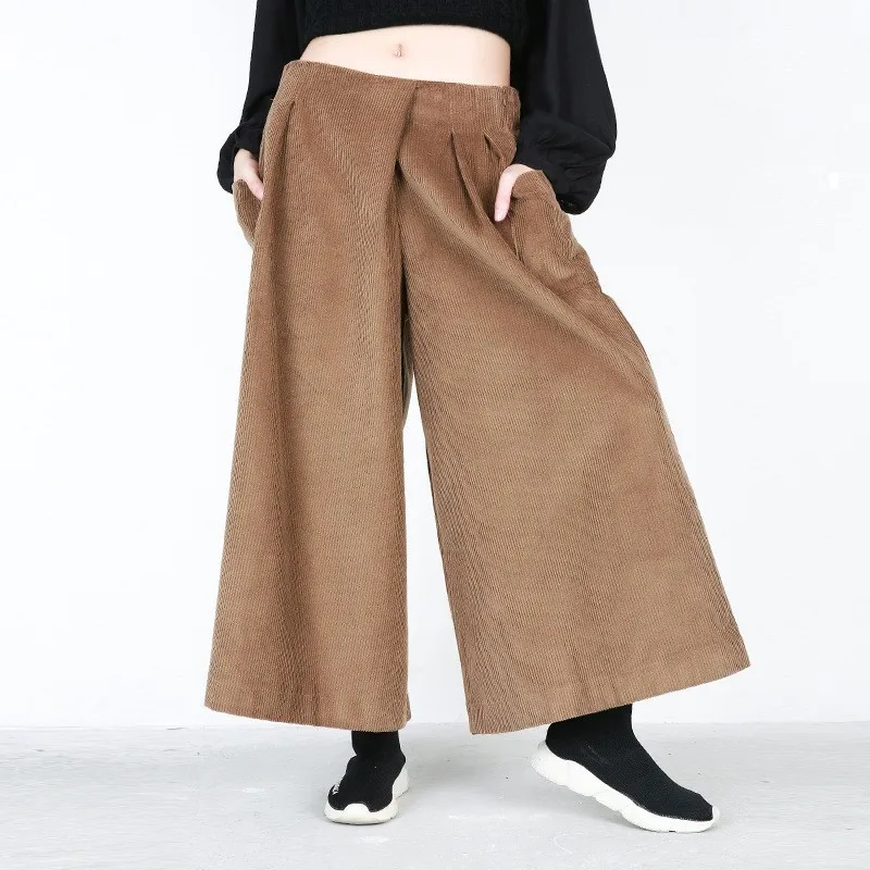 Gran Pantalones Estilo Mujer Mujeres Negro Acampanados Rqueena caqui caqui Las 2019 De Amplia Negro Pc010 Tamaño Primavera Suelta Europeo Para wYnxwvOBqp