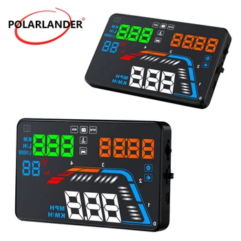

Car HUD OBD2 5.5'' Driving Data Windscreen Projector Speedometer Head Up Display