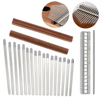 

17-Key Kalimba Mbira DIY Steel Keys Bridge Thumb Piano Music Replacement Parts Accessories