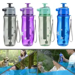 650 мл Дизайн пластик спортивные спрей бутылка для воды водная напольная чашка запотевания соломы Велосипедный спорт Велоспорт тренажерный