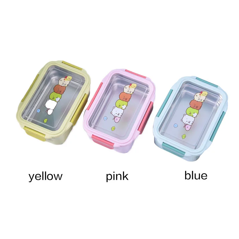 Bento Box двухслойный контейнер для еды Ланч бокс из нержавеющей стали детей