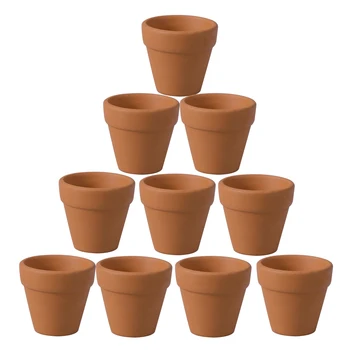 

10Pcs 3.5x3cm Small Mini Terracotta Pot Clay Ceramic Pottery Planter Cactus Flower Nursery Pots for Plants Crafts Wedding Favor