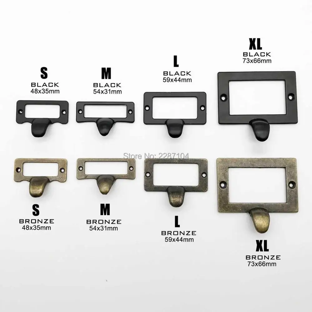 2 шт. маленькая сверхпрочная Античная латунная черная декоративная мебель для