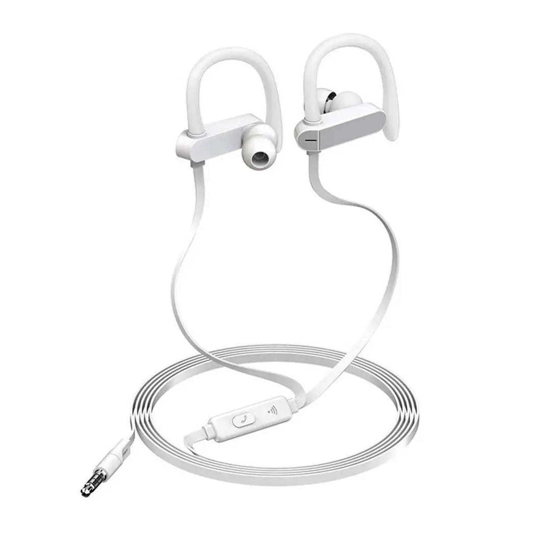 Наушники с басовым звуком спортивные наушники микрофоном для iPhone 5 6 6s Xiaomi Samsung