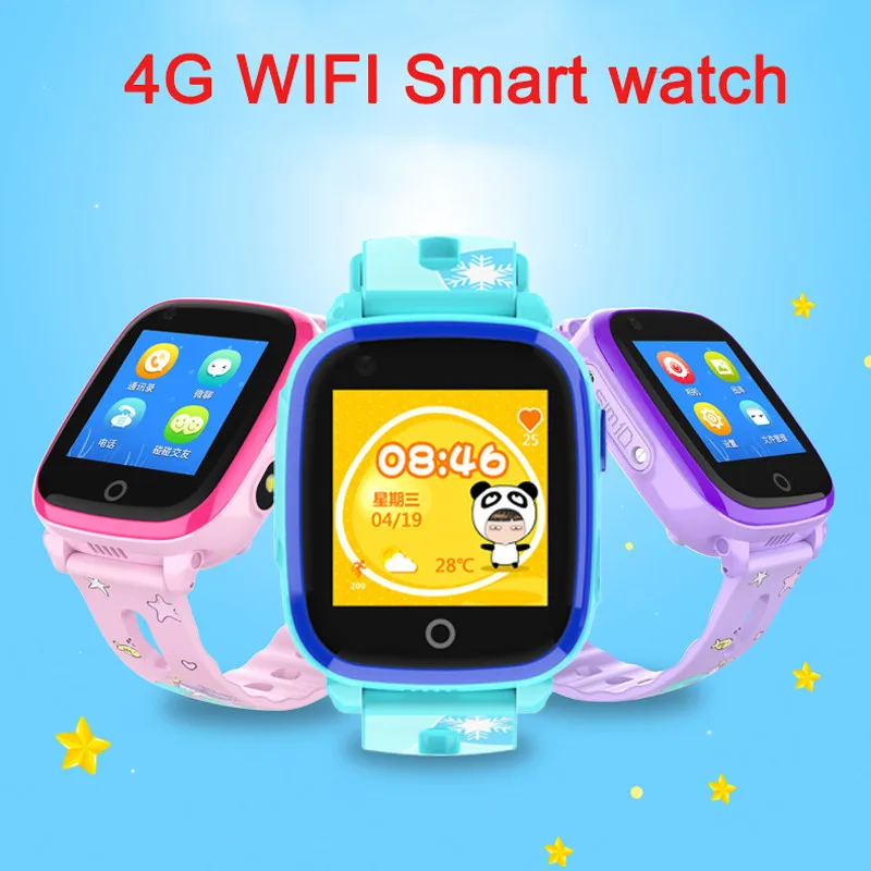 

DF33 IP67 Waterproof Kids Smart Watch 4G Remote Camera GPS WI-FI Positioning Children Smart GPS Watch