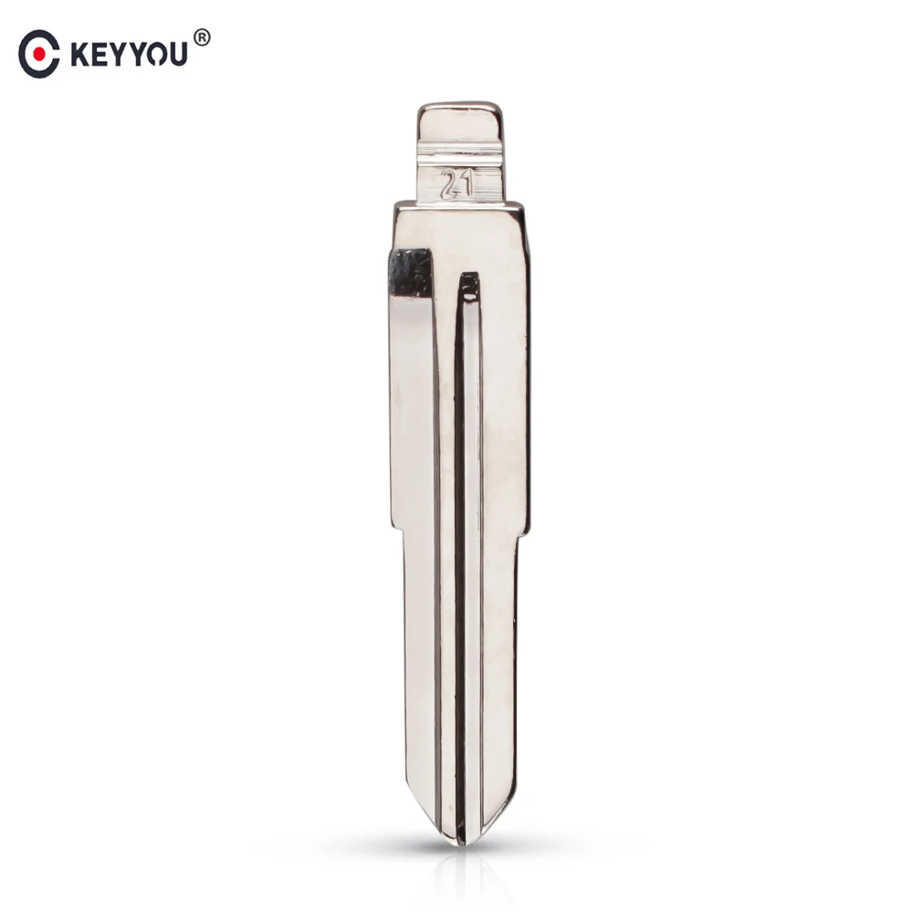 

KEYYOU Type #21 Metal Blank TOY41 Key Blade Car Replacement Flip Floding Remote Uncut Car Key Blade For Toyota Corona