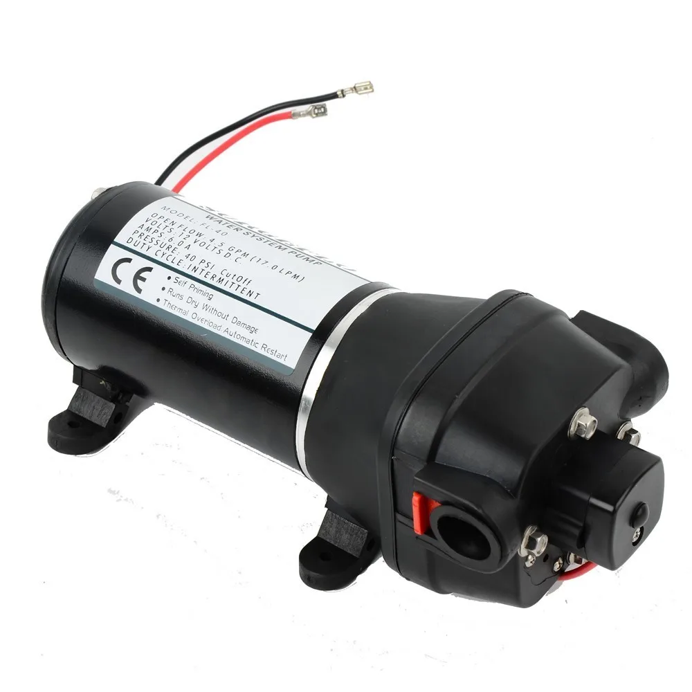 FL-40 FL-44 12 V/24 V низшее Давление 40PSI(2.8Bar) электрический мембранный насос для полива и орошения на колесах автомобиля водоснабжения