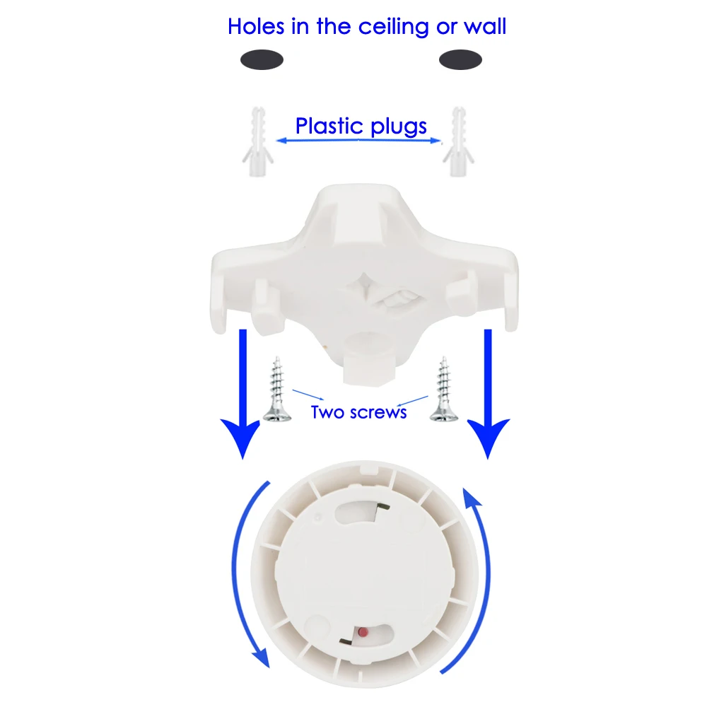 CPVan 4pcs  Mini Standalone Smoke Detector Sensor with Test Button Smoke alarm with 10 years battery operated for Home Security