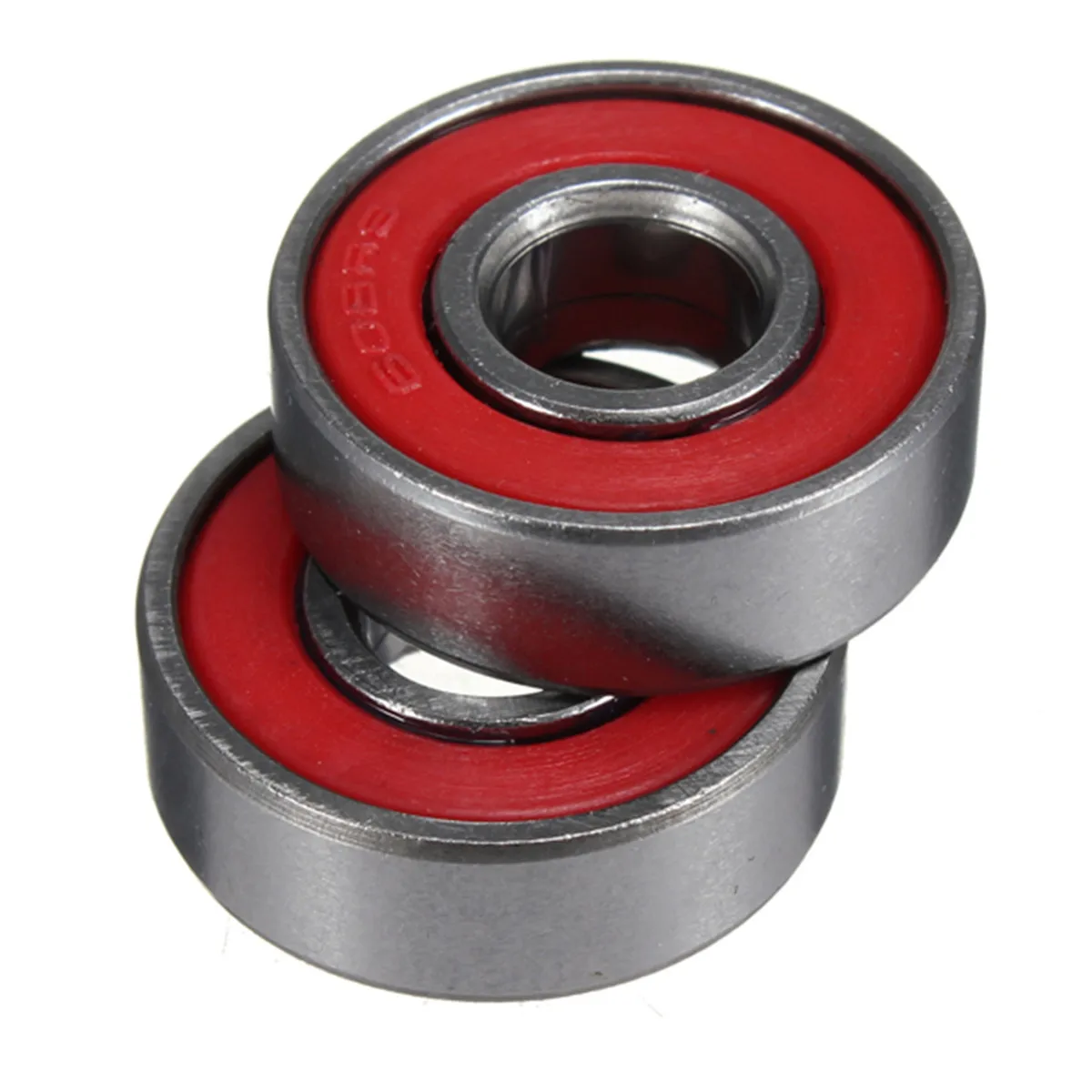 10x ABEC-5 608 2RS Inline Roller Skate Wheel Bearing Anti-rust Skateboard Wheel Bearing Red Sealed 2.1 x 2.1 x 0.7cm shaft