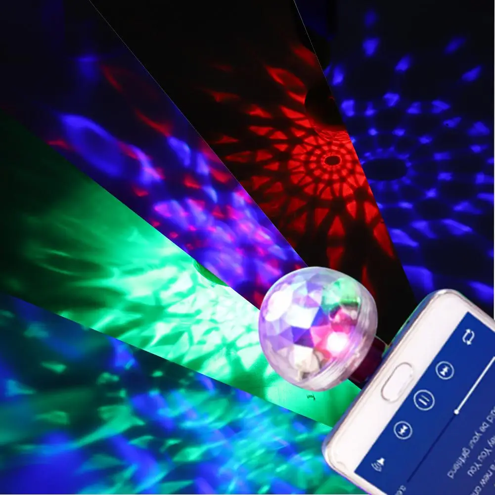 

Disco Light USB Mini LED Stage Light Portable Sound Control DJ Lamp for Home Party KTV Bar Projector Christmas