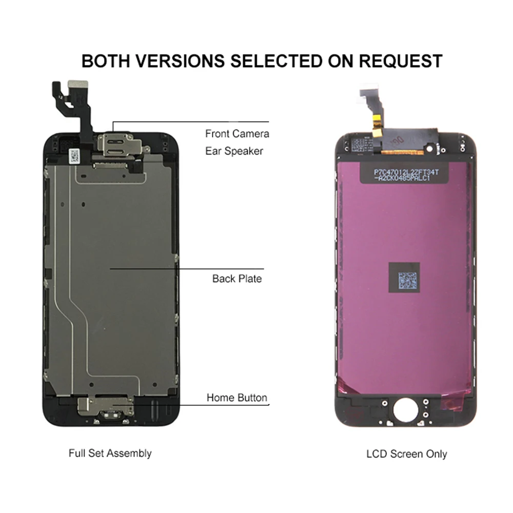 Класс AAA для iPhone 6 6S плюс ЖК-дисплей полный набор в сборе 3D силы сенсорный экран для iPhone 6P 6SP Экран Замена Дисплей