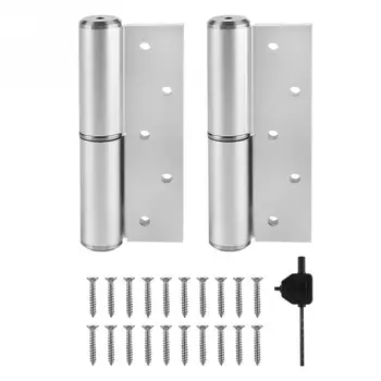 

5inch H-shaped Mute Hydraulic Buffer Automatic Right Open Closing Hinge Door Closer Sand Silver