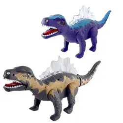 Электрическая игрушка динозавр модель игрушки для детей ходьба вокальный спинозавр конструктор-динозавр модель игрушка в подарок