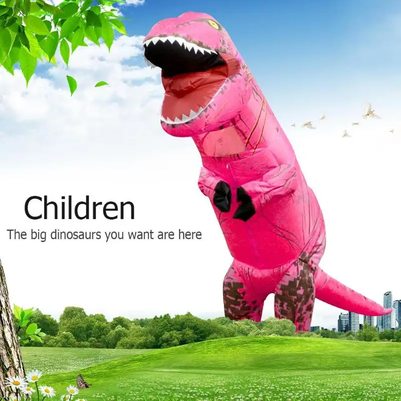 

ttnight Inflatable Dinosaur Costume Cosplay Suit Kids Children Halloween Dress Costumes Toys for Children DIY Party Decoration