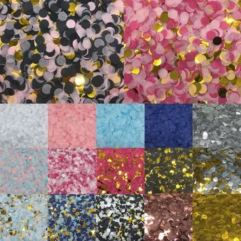 

1cm 10g/bag Mixed Colors Round Tissue Confetti Dots Filling Balloons Wedding Engagement Birthday Party Table Decorations 62464