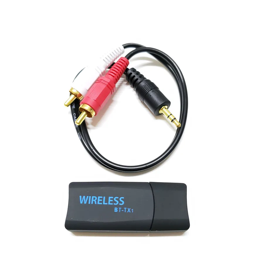 Bluetooth Transmitter Portable Stereo Audio 4.2 Wireless USB Adapter For TV PC