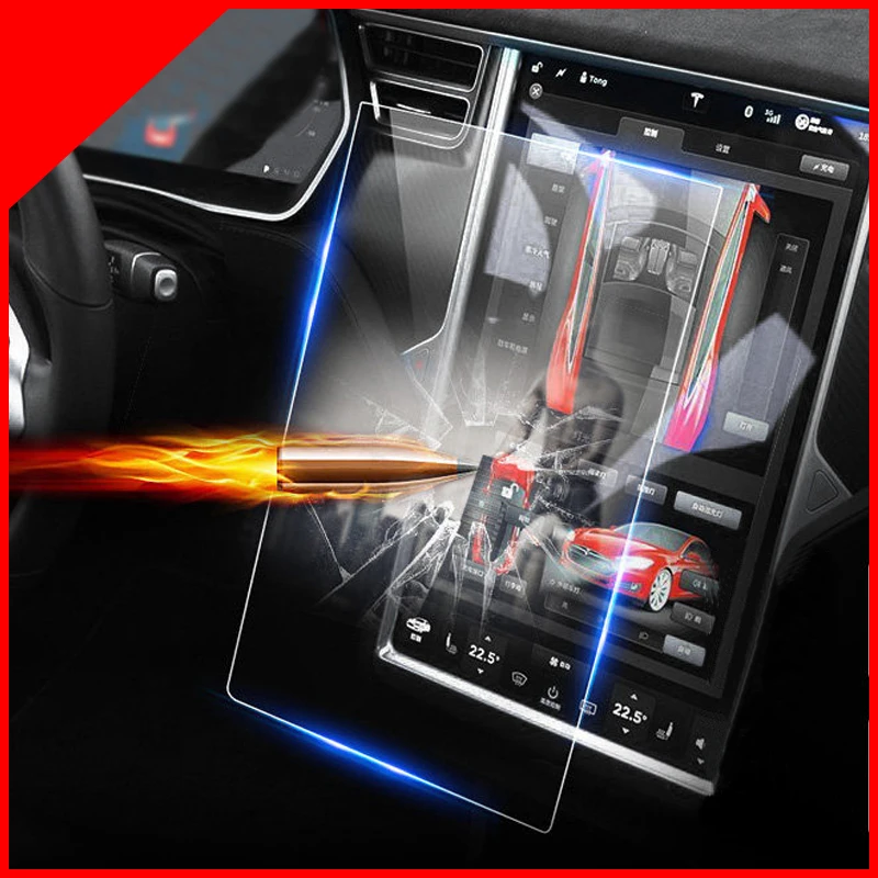 

A Little Change Central control navigation touch screen GPS screen Protector 17 inch protective films for Tesla Model S X