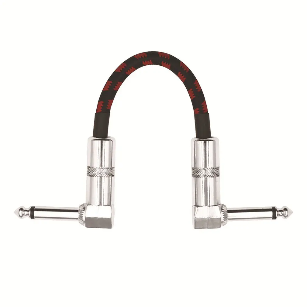 

Guitar Patch Cable Guitar Effect Pedal Instrument Patch Cable 6.35mm Braided Audio Cable Musical Instrument Accessories