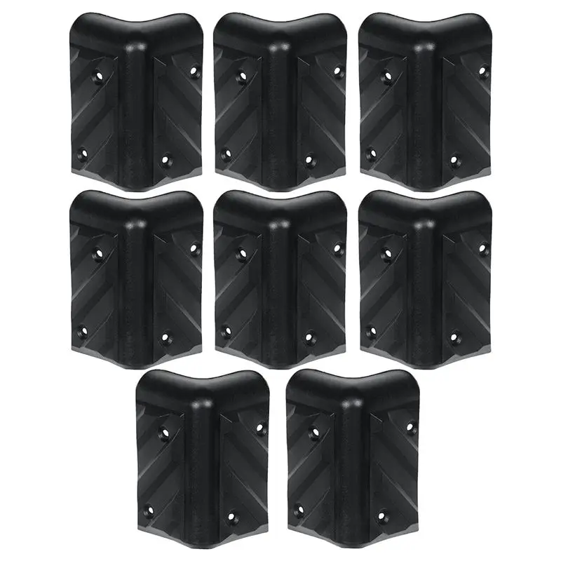 

RH-1610-8-A Stackable Chevron Corner Durable HDPE Plastic Case, Set of 8