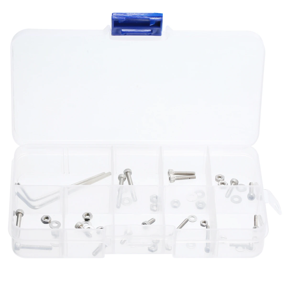 

50pcs Stainless Steel Turntable Headshell Cartridge Mounting Kit Universal Bolts Screws Nuts Set with Case