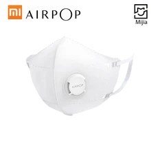 2 шт./лот, Xiaomi Mask Mijia Airpop, портативная, PM2.5, анти-Дымчатая маска, регулируемая, для ушей, удобная, для Xiomi Masks, умный дом
