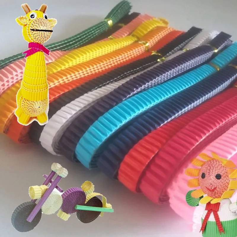 

Packs Wrapping Paper Origami Papers DIY Handmade Solid Color Children Kid Scrapbooking Colored Corrugated Paper
