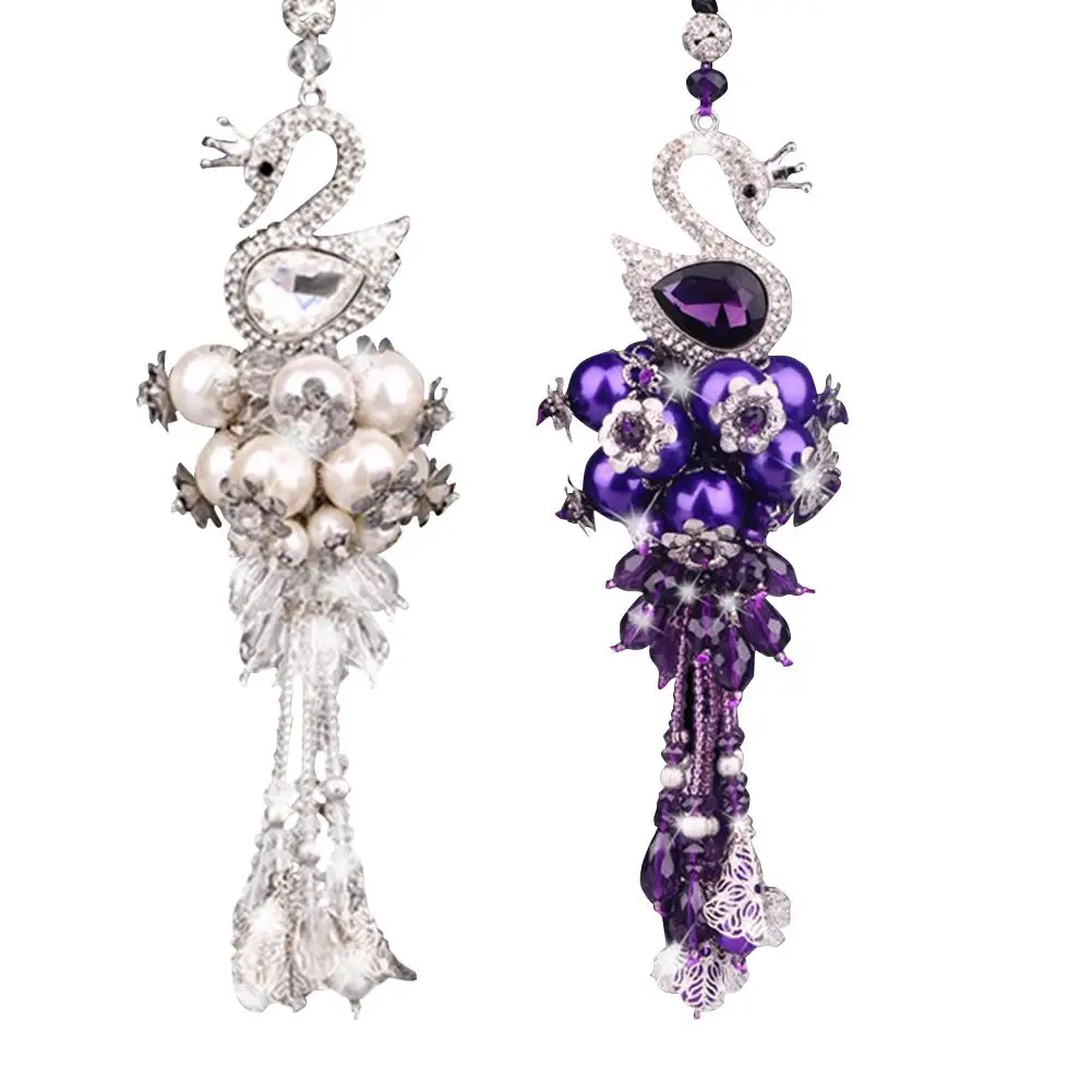

Car Accessories Car Rearview Mirror Double-sided Crystal Swan Car Pendant Car Interior High-end Swan Pendant Pendant Wholesale
