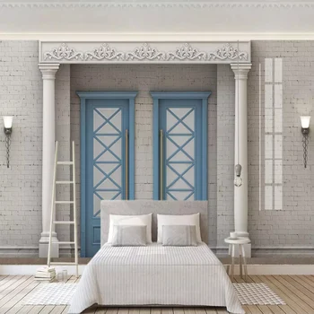 

Custom Photo Mural Wallpaper 3D Expand Space Roman Column Arch European Style Living Room Bedroom Background Art Wall Painting