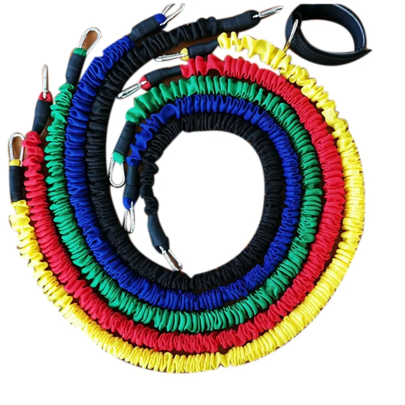 Resistance Bands Set,11 Pieces Elastic Bands, Door Anchor, Ankle Straps
