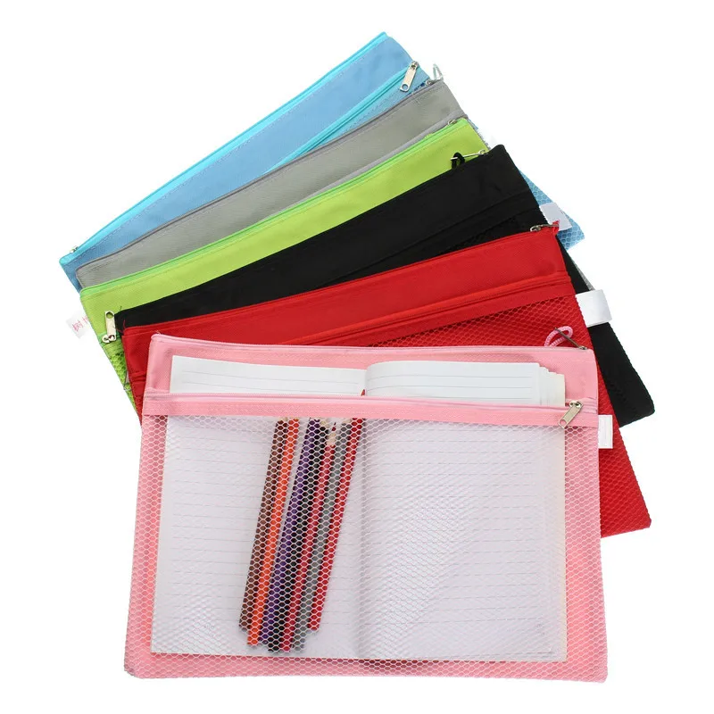 A5 Zip Bag Document Storage Wallet File Folder Paper Case Archive Holder K9M9 