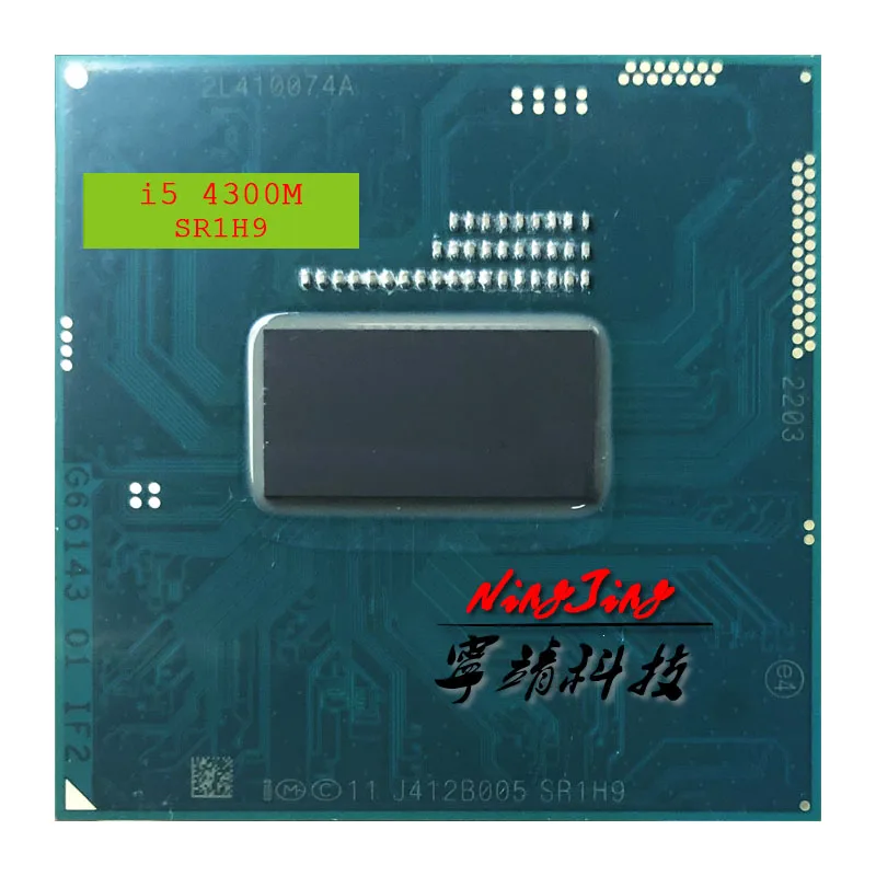 

Intel Core i5-4300M SR1H9 i5 4300M 2.6 GHz Dual-Core Quad-Thread CPU Processor 3M 37W Socket G3 / rPGA946B
