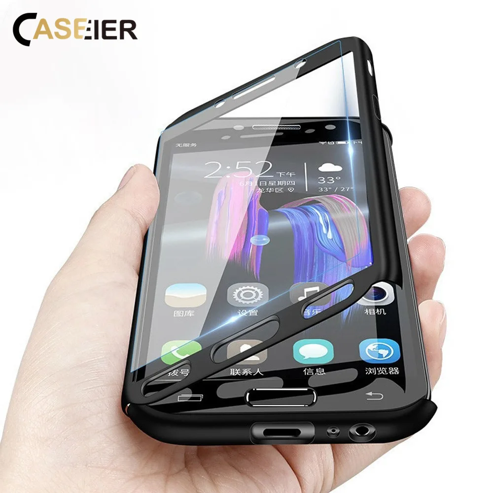

CASEIER 360 Full Cover Phone Case For Samsung galaxy S10 S9 S8 Plus A7 2018 Case For Samsung S7 Note 8 9 J4 J6 J3 J7 A5 A8 Funda