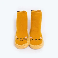 MOLIXINYU/детские Нескользящие носки; носки для новорожденных; зимние толстые махровые хлопковые носки для маленьких девочек с резиновой подошвой для детей