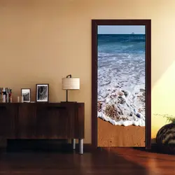 Приморский спрей декоративные наклейки на дверь водостойкие двери обновления спальня личность наклейки дома книги по искусству росписи