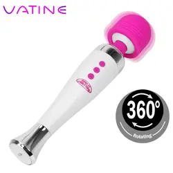 VATINE 12 Скоростей AV массажер вибратор волшебная палочка usb зарядка G-spot Клитор стимуляция интимные игрушки для женщин