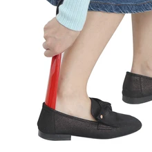 1 предмет модные пластиковые рожки для обуви помощи Слип Shoehorn Пластик гибкой ручкой Shoehorn Remover 28 см