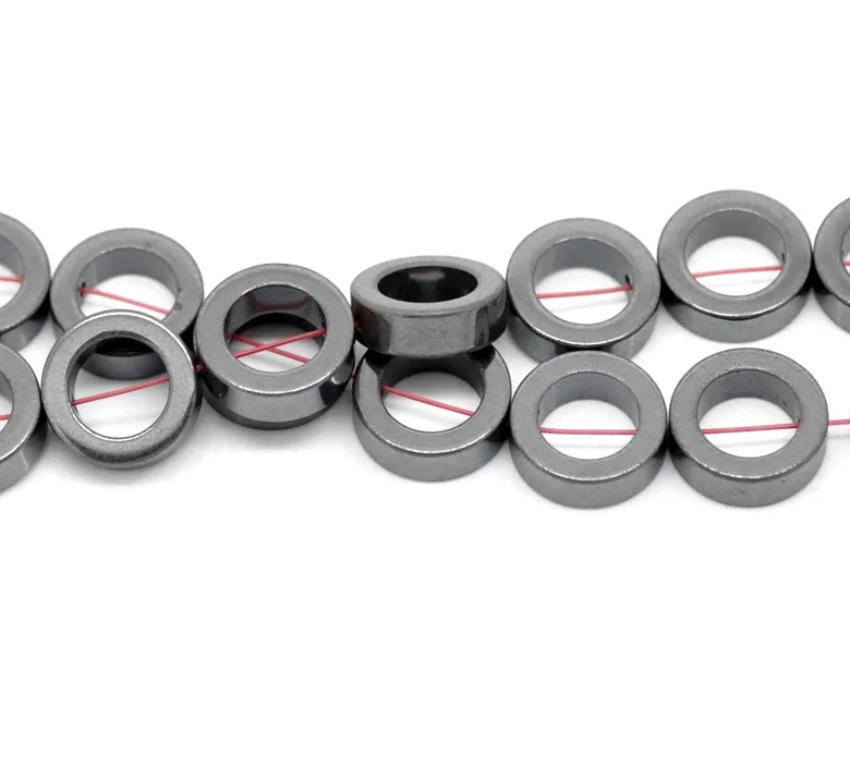 

hot Created Hematite Circle/ Ring Beads 12mm(1/2"),Approx 66Pcs (B18589)