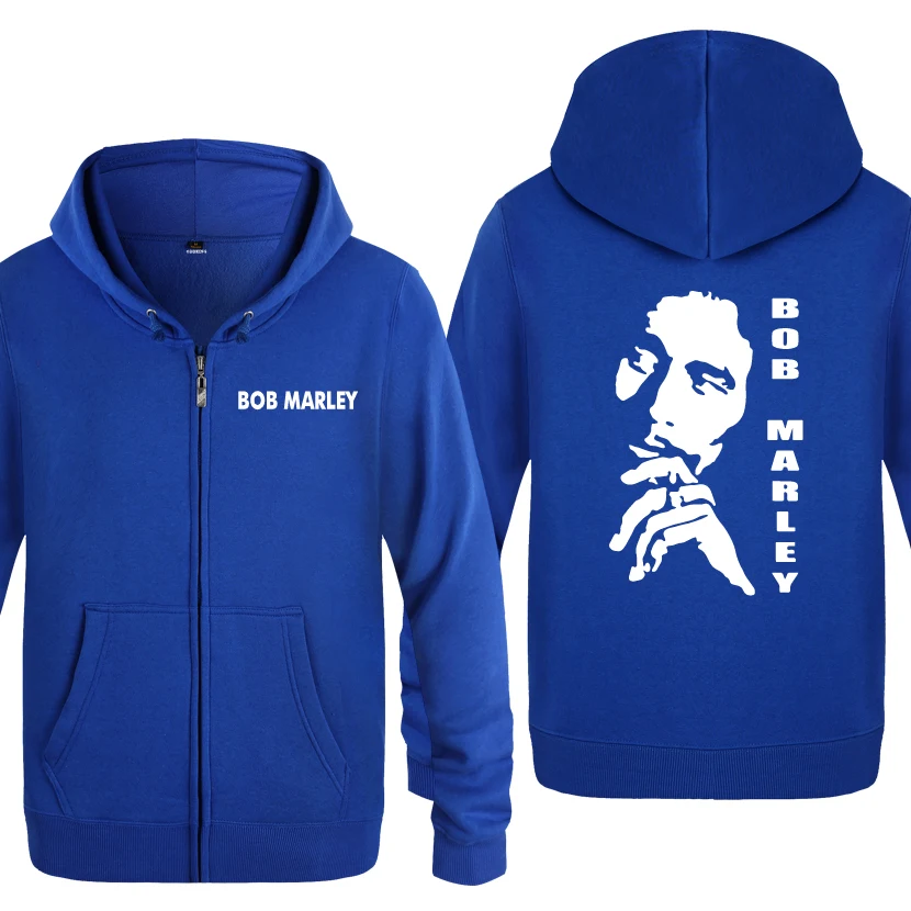 Bob Marley толстовки для любителей музыки мужчин 2018 мужские флисовые на молнии с