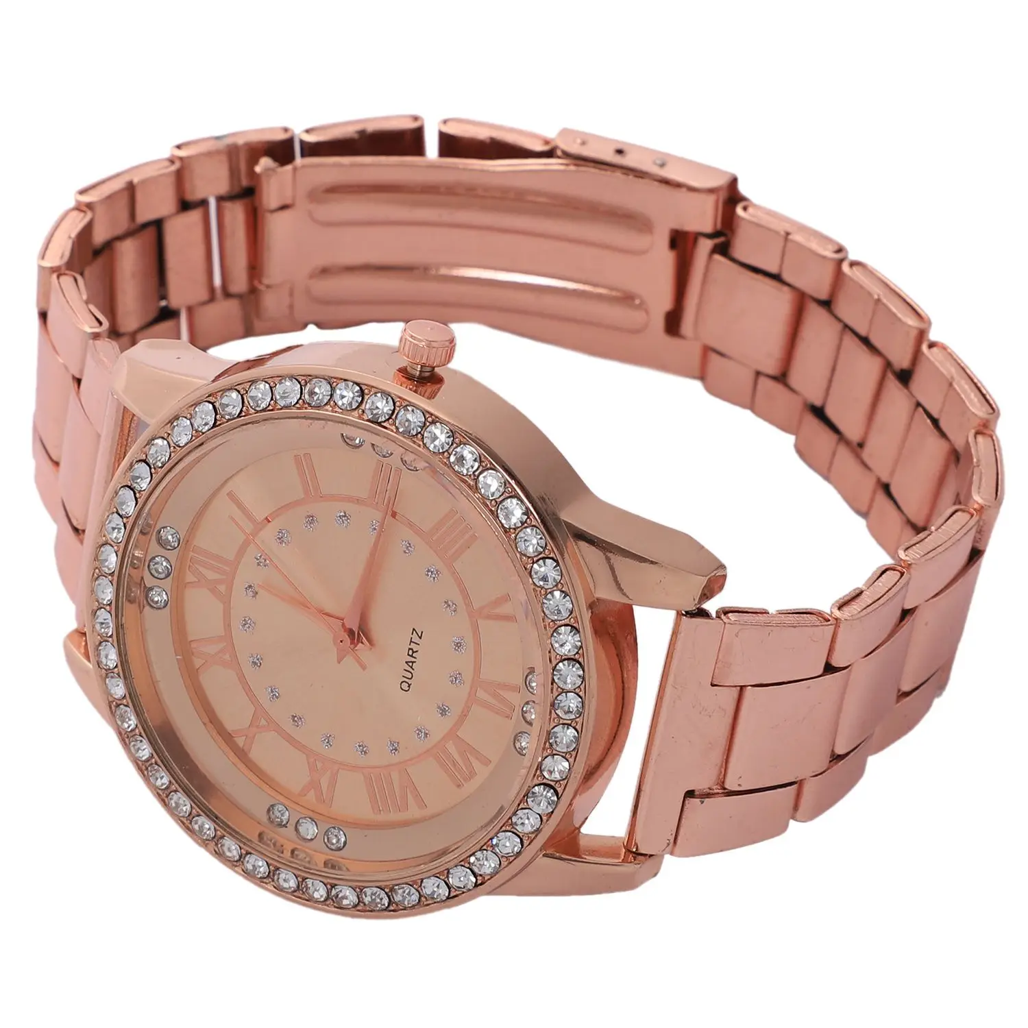 

Vansvar Brand Watch Luxury Women Dress Rhinestone Quartz Watch Casual Women Steel Wristwatches Female Clock