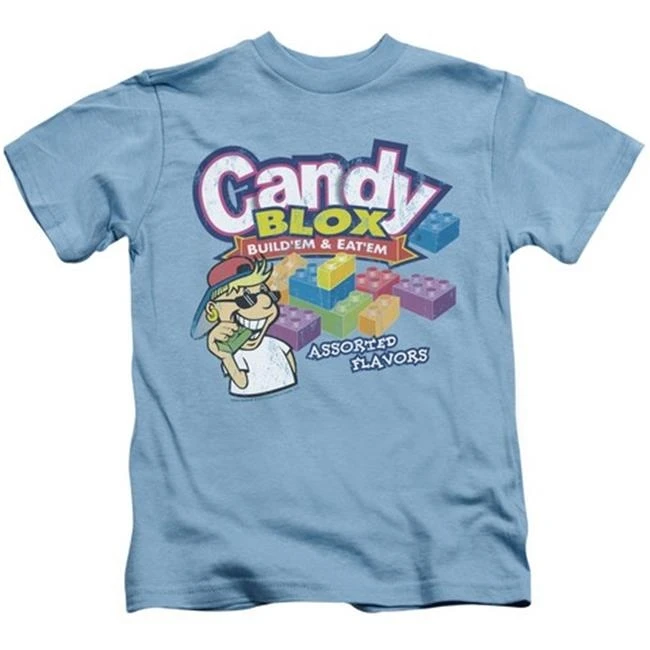 Trevco Dubble Bubble-Candy Blox-футболка с коротким рукавом для подростков 18-1-Carolina Blue Large 7 |