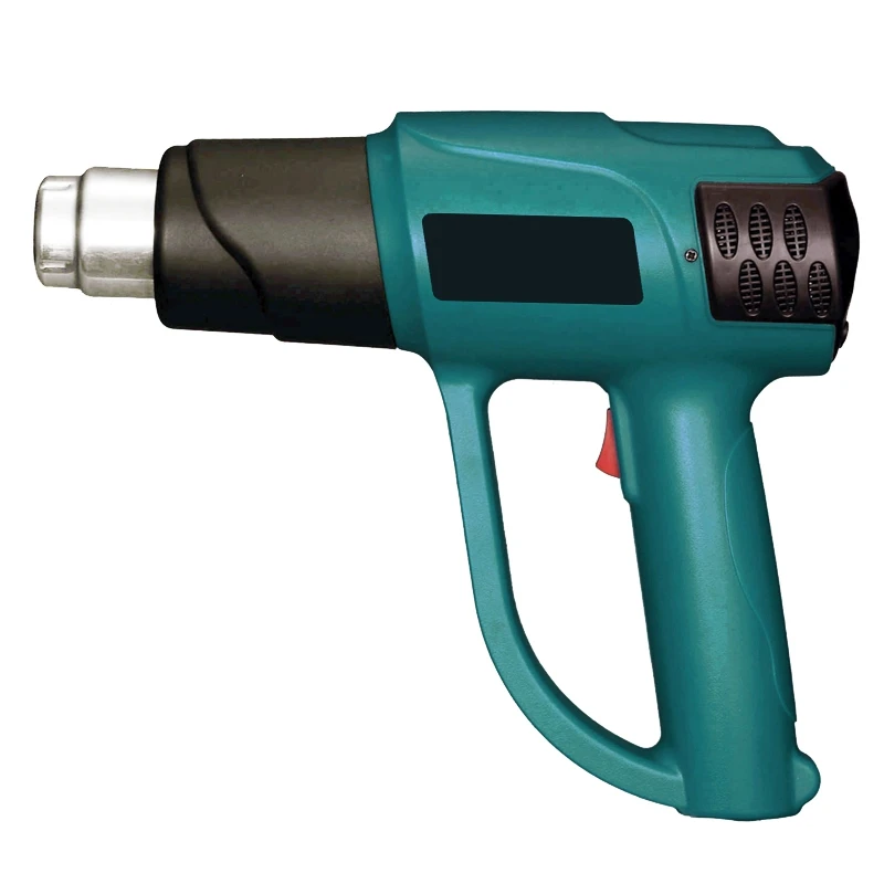 

2000W 220V Smart Control Industrial Heat Tool Shrink Wrapping Heater Nozzle Thermoregulator Lcd Display Hot Air Eu Plug